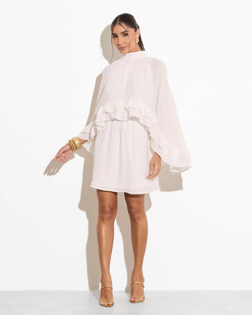 Vestido Adele Curto Off White