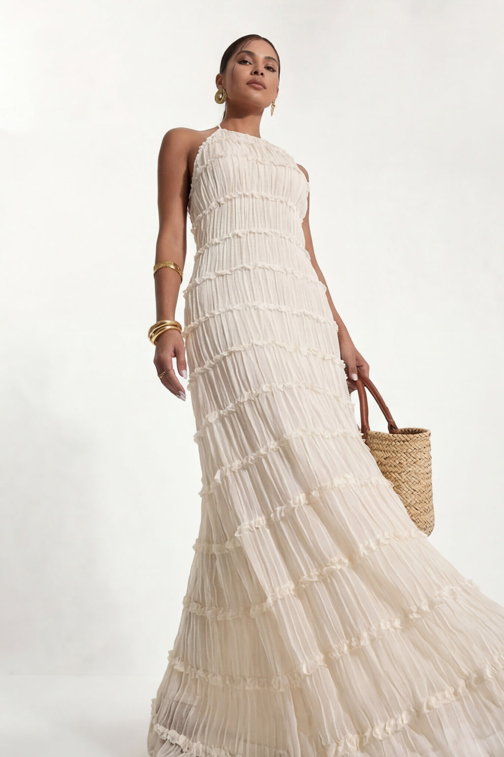 Vestido Halter com Amarração