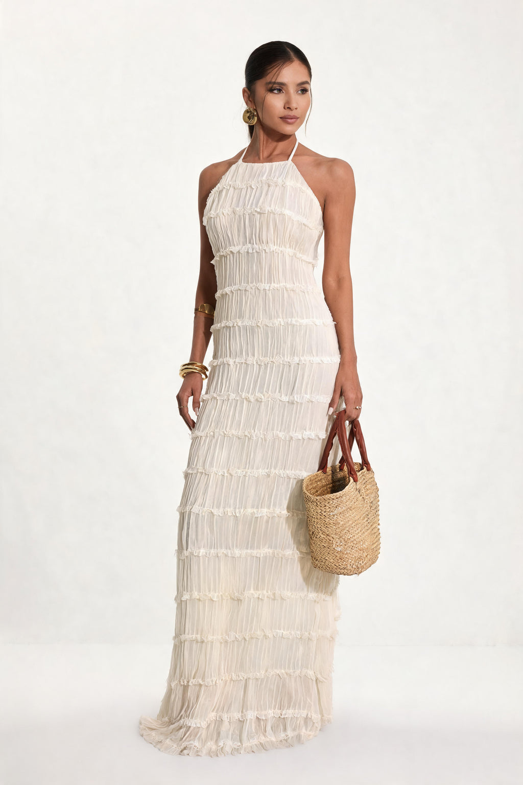 Vestido Halter com Amarração